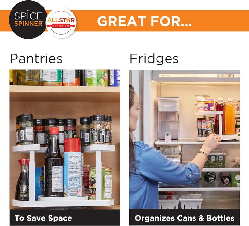 Selyn™ Stow-n-Spin 2-Tier Spice Rack Organizer