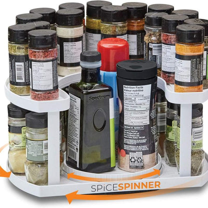 Selyn™ Stow-n-Spin 2-Tier Spice Rack Organizer